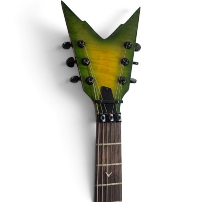Custom Tempest Darrell Slime Green Sunburst Dimebag ML Finish Flying V Guitar - Image 3