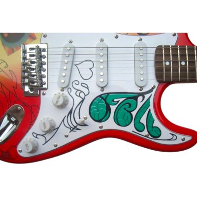 Custom Regent Hendrix Monterey Summer of Love Psychedelic Graphic Finish Electric Guitar - Image 5