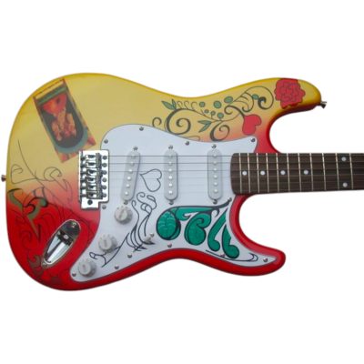 Custom Regent Hendrix Monterey Summer of Love Psychedelic Graphic Finish Electric Guitar - Image 7