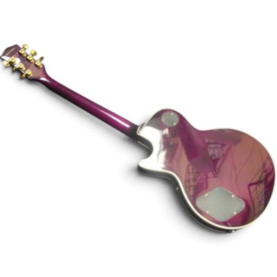 Custom Crown Transparent Purple Flamed Tiger Maple Top Guitar - Image 7