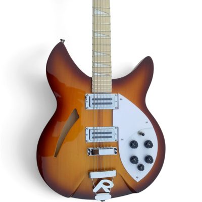 Custom Nova Slash Soundhole Tobacco Burst 360 George Harrison Finish 12 String Guitar