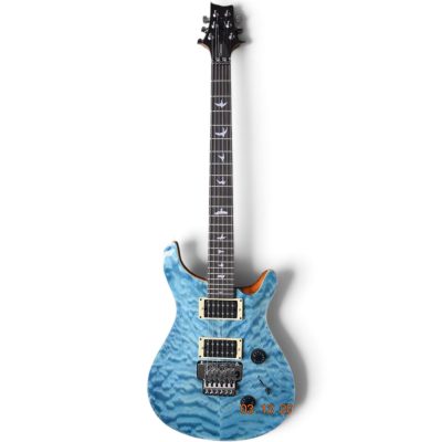 Custom Monarch Santana Blue Quilted Maple Top Tremolo Guitar - Image 8