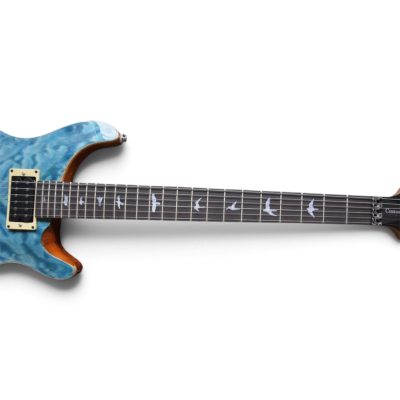 Custom Monarch Santana Blue Quilted Maple Top Tremolo Guitar - Image 6