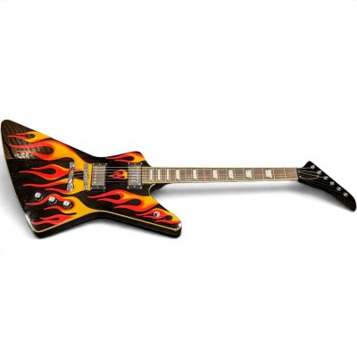 Custom Crown Hot Rod Flames Standard Electric Guitar - Image 7