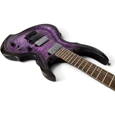 Custom Obsidian FRX Purple Burst Flamed Maple Top Electric Guitar Floyd Rose Tremolo - Image 3