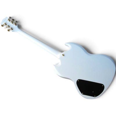 Custom Crown SG Alpine White Finish Electric Guitar 3 Pickups - Image 3