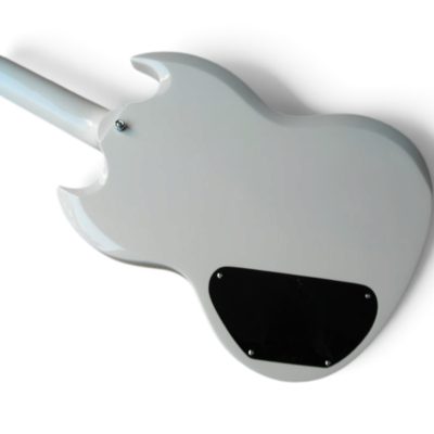 Custom Crown SG Angus White Batwing Pickguard Guitar - Image 3