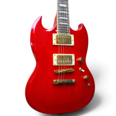 Custom Crown SG Angus Red Finish Electric Guitar