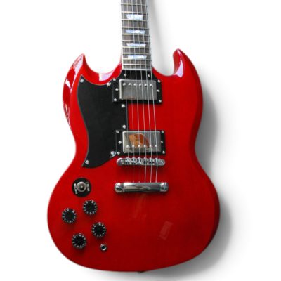 Custom Crown Left Handed SG Angus Red Wine Finish Electric Guitar