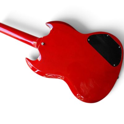 Custom Crown Left Handed SG Angus Red Wine Finish Electric Guitar - Image 3