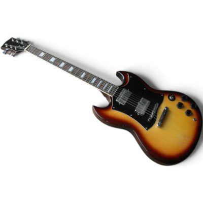 Custom Crown SG Angus Tobacco Burst Finish Electric Guitar - Image 5