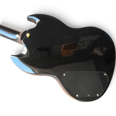 Custom Crown SG Black Finish Electric Guitar 3 Pickups - Image 3