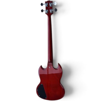 Custom Crown SG EB3 Transparent Heritage Wine Red 4 String Bass - Image 3