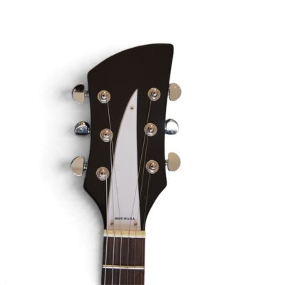 Custom Nova Black Jetglo 325C64 21 Inch Scale Length Lennon Guitar Bigsby Tremolo - Image 5