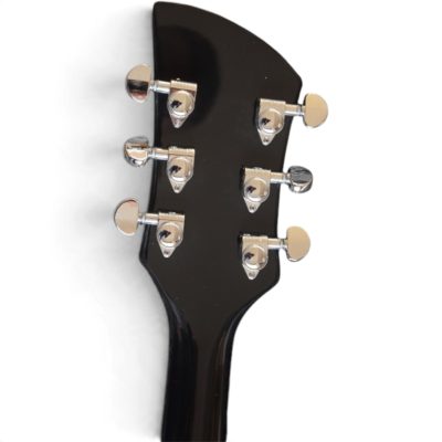 Custom Nova Black Jetglo 325C64 21 Inch Scale Length Lennon Guitar Bigsby Tremolo - Image 10