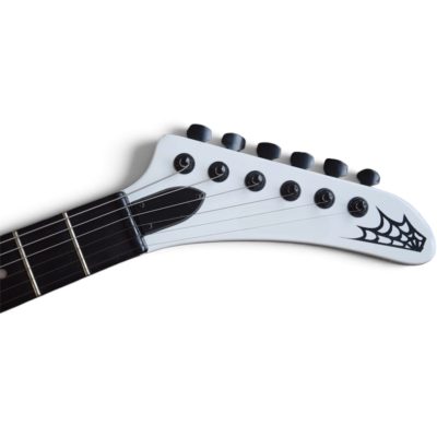 Custom Obsidian Papa Het Snow White Explorer MX250 Black Guitar Spiderwebs Decal - Image 3
