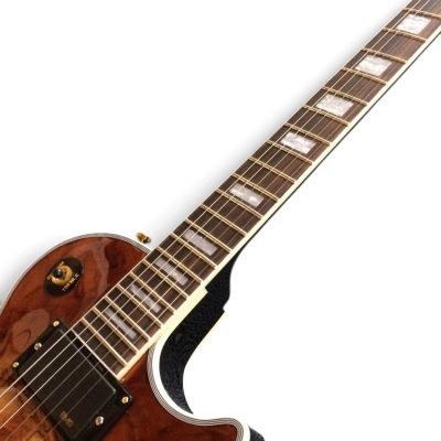 Custom Crown Natural Deadwood Burl Top Finish Electric Guitar - Image 5