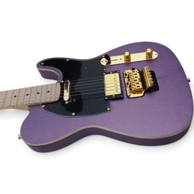Custom Regent Metallic Paradise Purple Floyd Rose Tremolo Electric Guitar - Image 2