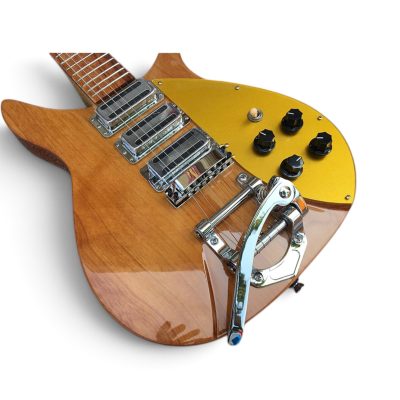 Custom Nova Natural Finish 325C64 21 Inch Scale Length Lennon Guitar Bigsby Tremolo - Image 15