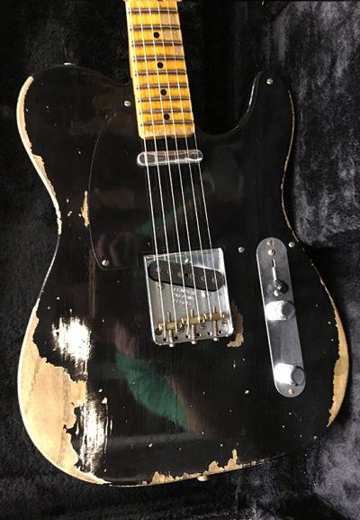 Custom Regent Black Heavy Relic Aged Electric Guitar