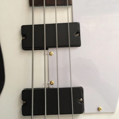 Custom Crown Alpine White Entwistle Korina Explorer 4 String Bass - Image 2