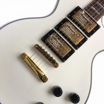 Custom Crown Peter Frampton Alpine White Electric Guitar 3 Pickups - Image 2