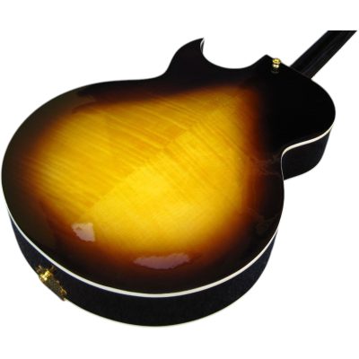 Custom Crown ES175 Vintage Yellow Sunburst Hollow Body Archtop Florentine Cutaway Guitar - Image 2