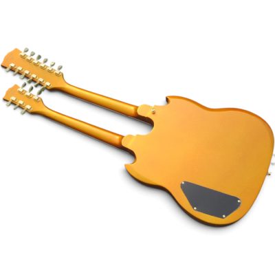 Custom Crown SG Don Felder Metallic Gold EDS1275 Double Neck 12 6 String Guitar - Image 2
