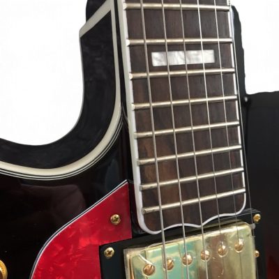 Custom Crown ES335 Vintage Sunburst Fhole Florentine Cutaway Electric Guitar - Image 2
