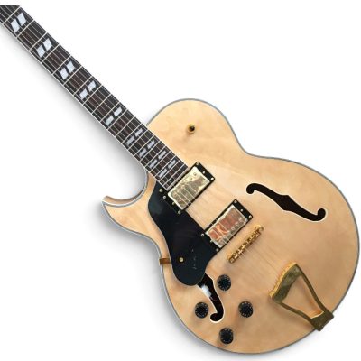 Custom Crown ES175 Natural Hollow Body Archtop Florentine Cutaway Guitar - Image 3