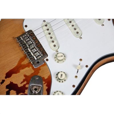 Custom Regent SRV Heavy Aged Relic Distressed Stevie Ray Tobacco Sunburst Finish Guitar - Image 3