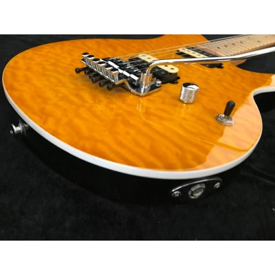 Custom Aether Wolfgang Axis Amber Quilt Maple Top Floyd Rose Tremolo Guitar - Image 6