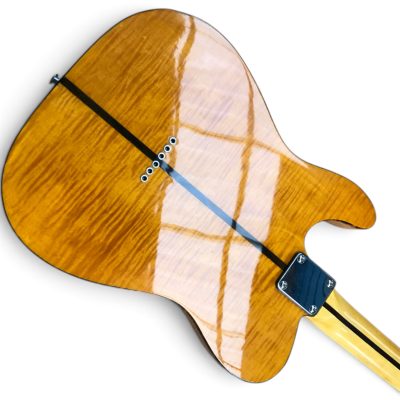 Custom Oligarch Amber Tiger Maple Top Prince Mad Cat Leopard Pickguard Guitar - Image 4