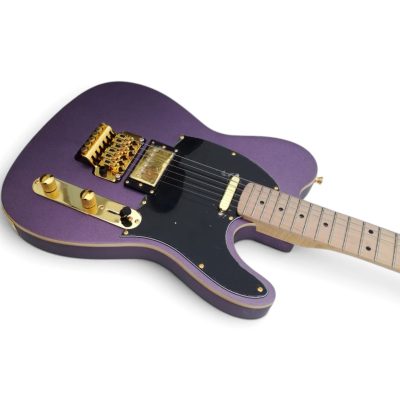 Custom Regent Metallic Paradise Purple Floyd Rose Tremolo Electric Guitar - Image 3