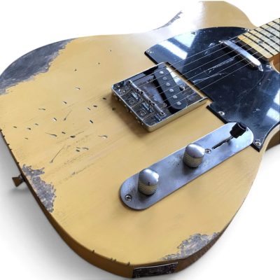 Custom Regent Cream Heavy Relic Aged Electric Guitar - Image 2