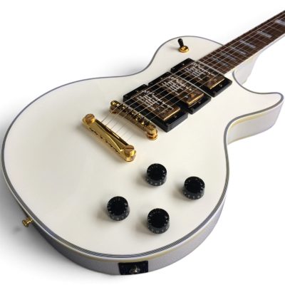 Custom Crown Peter Frampton Alpine White Electric Guitar 3 Pickups - Image 3