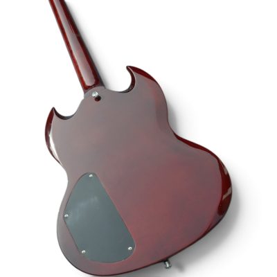 Custom Crown SG Tony Lommi Heritage Cherry Red P90 Single Pickup Electric Guitar - Image 2