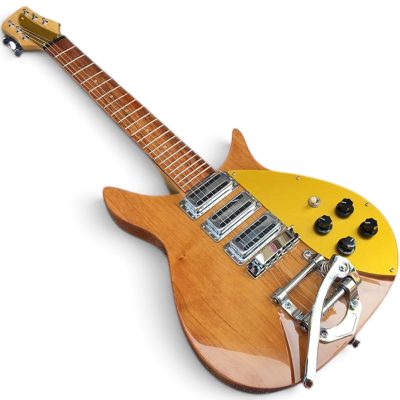 Custom Nova Natural Finish 325C64 21 Inch Scale Length Lennon Guitar Bigsby Tremolo - Image 14