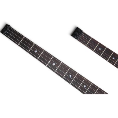 Custom Diplomat Black Double Neck Headless 4 String Bass Neck 6 String Guitar Neck - Image 3