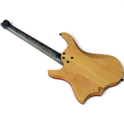 Custom Diplomat Boden Red Burst Finish Headless 6 String Guitar - Image 3