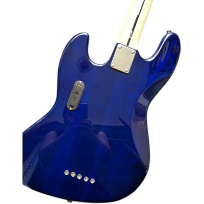 Custom Regent Transparent Blue Marcus Miller 5 String Bass - Image 3