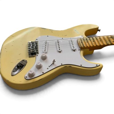 Custom Regent Maple Scalloped Fretboard Cream Relic Vintage Yngwie Malmsteen Guitar - Image 2