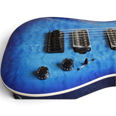 Custom Race Blue Burst Misha Mansoor Juggernaut HT7 Finish 7 String Guitar - Image 3