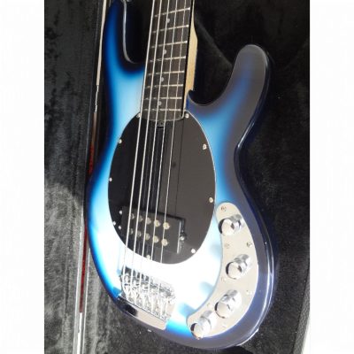 Custom Aether Blue Burst 5 String Bass Single Pickups - Image 4