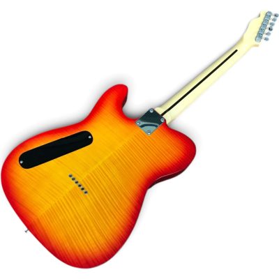 Custom Regent Thinline Fhole Cherry Sunburst Flamed Maple Top Electric Guitar 3 Pickups - Image 2