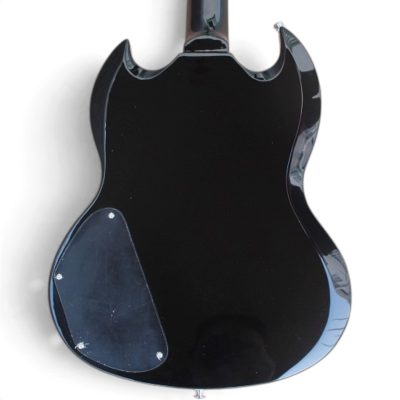 Custom Crown Angus Black Tony Lommi Finish SG Cross Inlays Guitar - Image 2