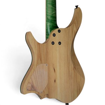 Custom Diplomat Boden Green Finish Headless 6 String Guitar - Image 3