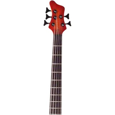 Custom Onyx Comodous Amber Cherry Burst 5 String Bass - Image 2