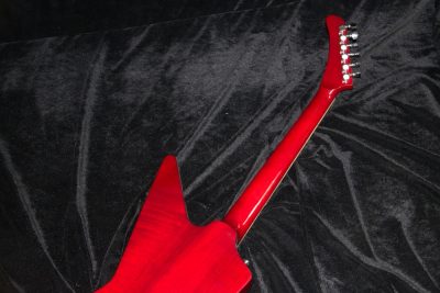 Custom Crown Transprent Red Wine Modernistic Explorer 6 String Electric Guitar - Image 4