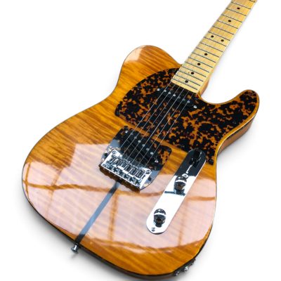 Custom Oligarch Amber Tiger Maple Top Prince Mad Cat Leopard Pickguard Guitar